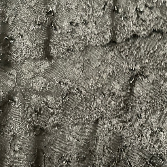 Marina women’s size 22 black lace Embellished, tiered stretch formal dress. - Picture 3 of 7